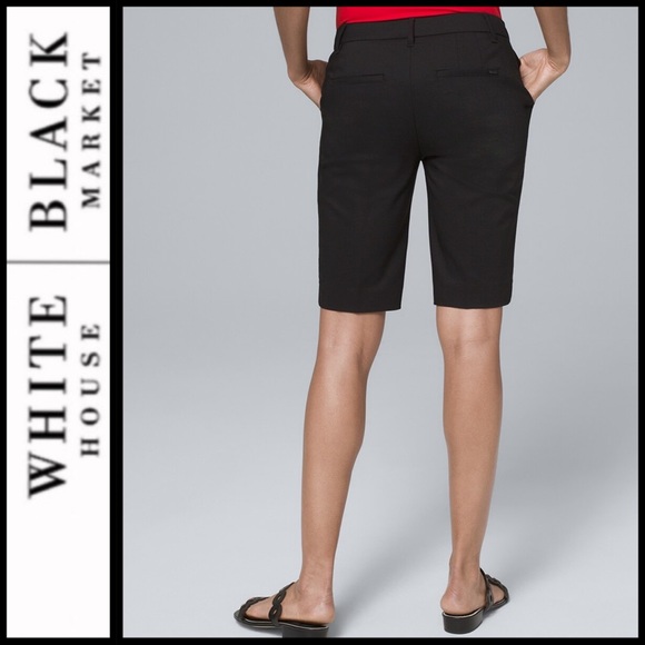 🔥SALE🔥 NWT WHBM 11” Smooth Stretch Bermuda Shorts - Picture 3 of 5